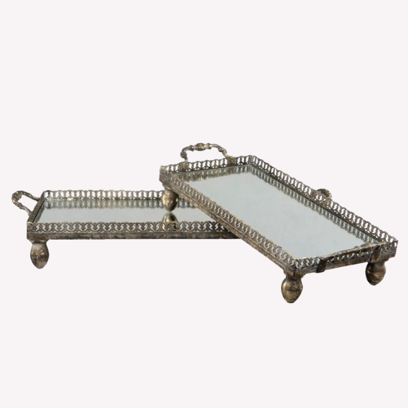 Spegelbricka , bricka , brickor , antik