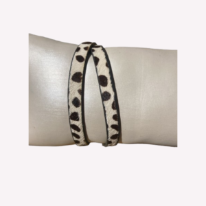 Läderarmband Djurmotiv Vit