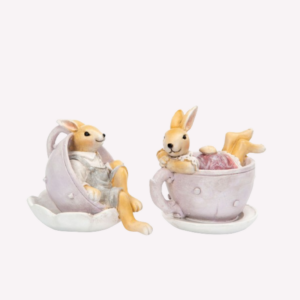 Kaniner i kopp Flicka