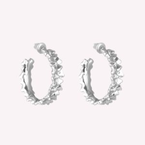 Gemini Örhängen Blommor Silver